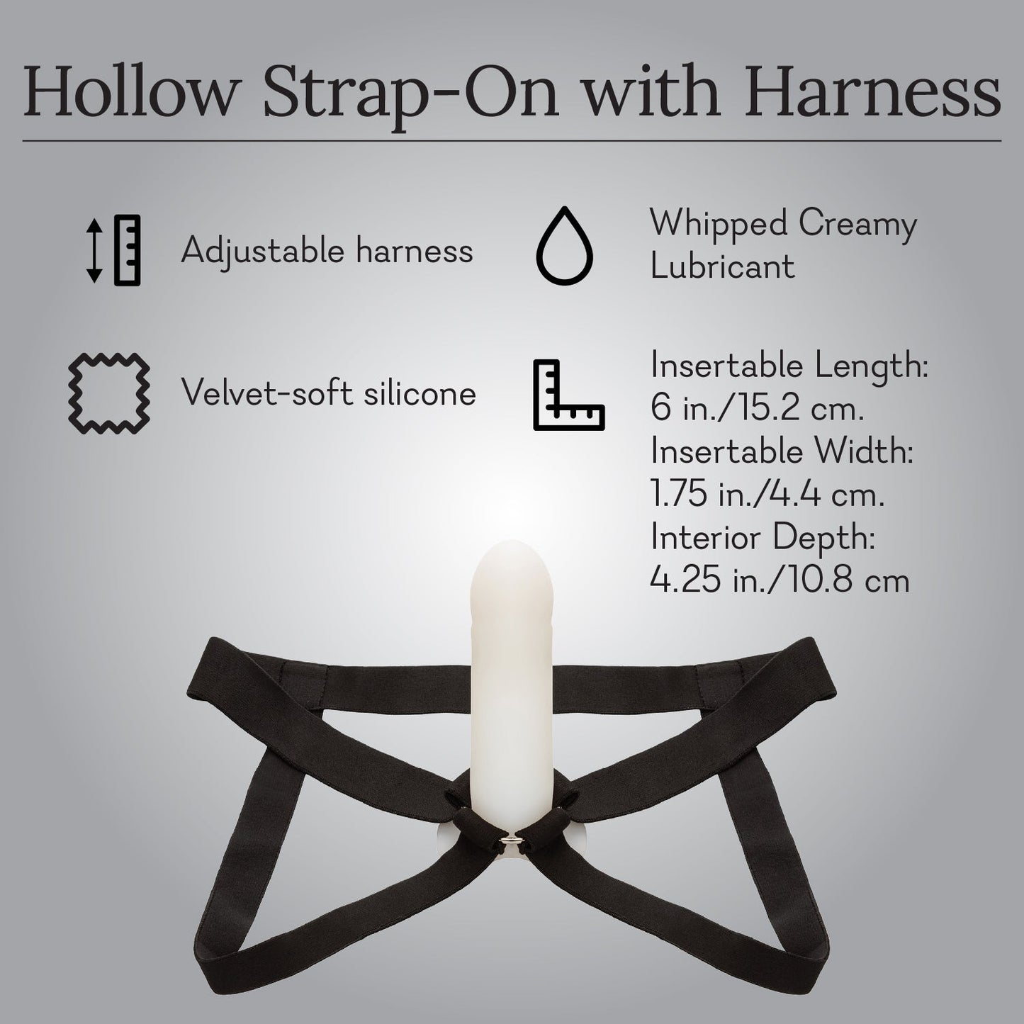 Harness with Hollow Strap-On